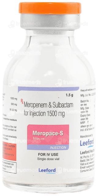 Meropace S 1.5 GM Injection 20 ML